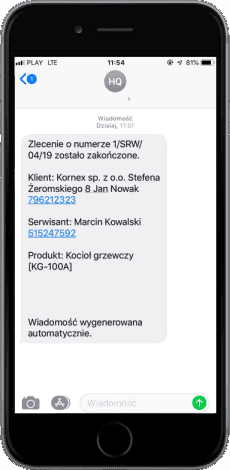 CRM zintegrowany z SMSAPI