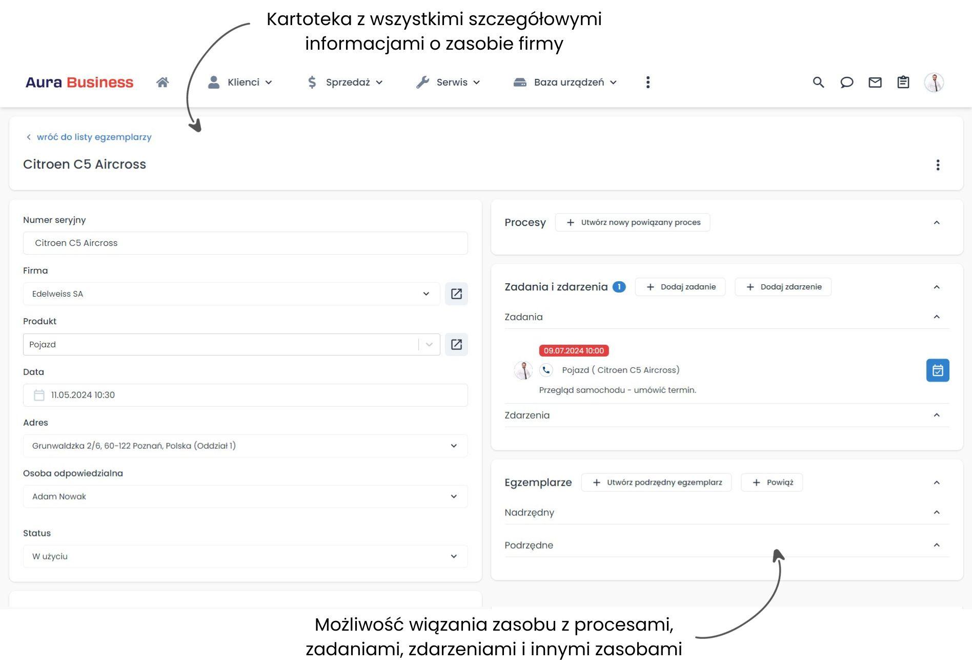 Karta zasobu w systemie informatycznym